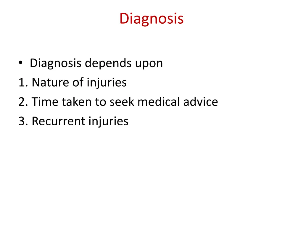 diagnosis