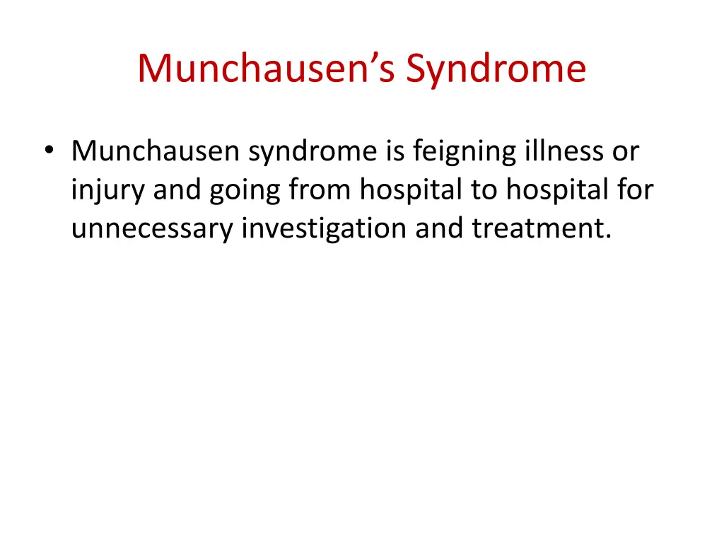 munchausen s syndrome