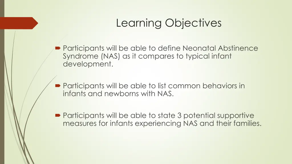 learning objectives