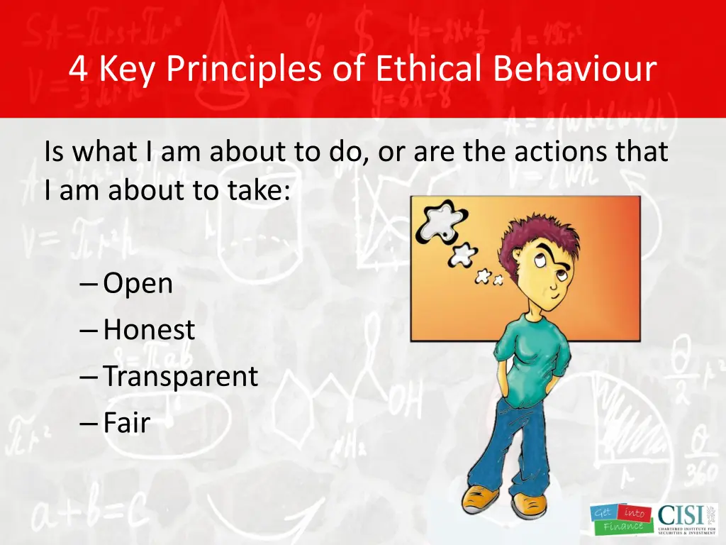 4 key principles of ethical behaviour