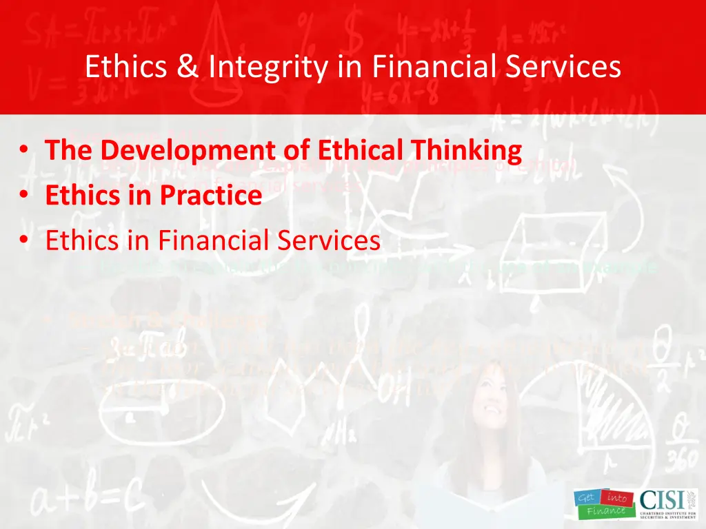 ethics integrity in financial services