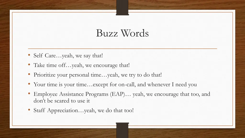 buzz words