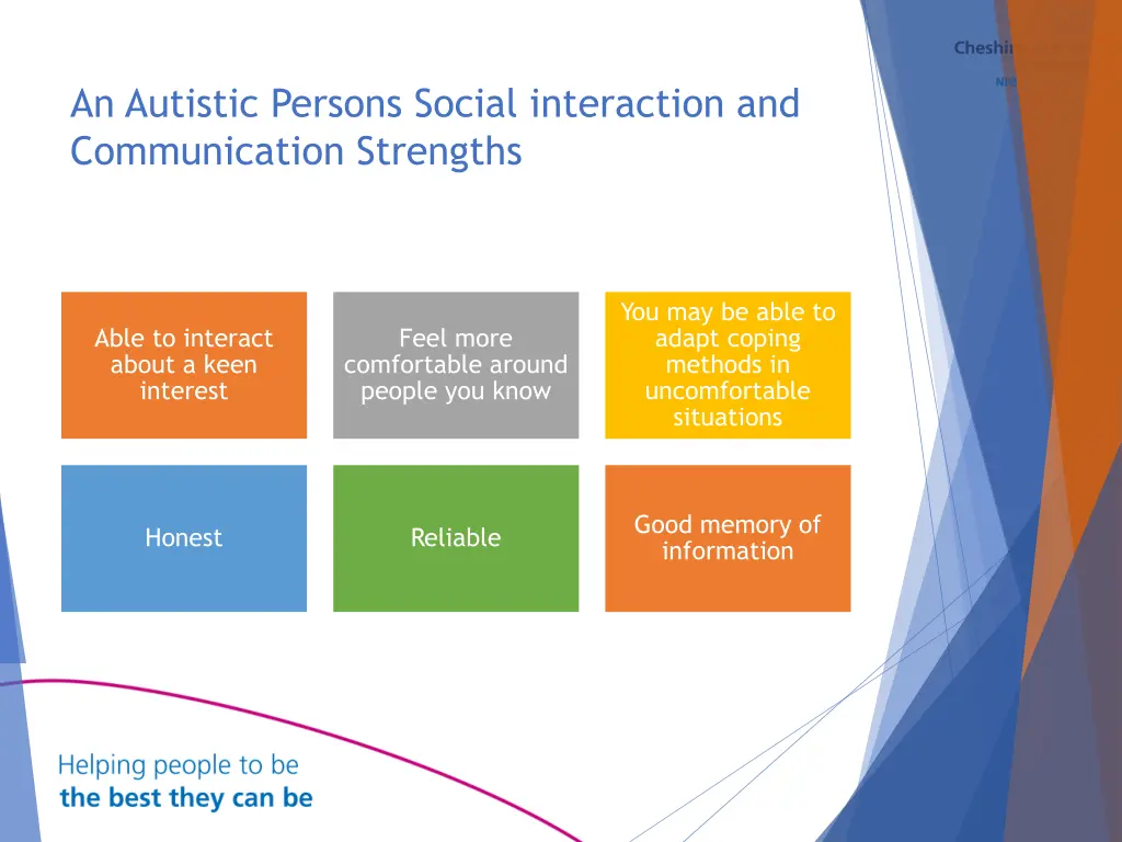 an autistic persons social interaction