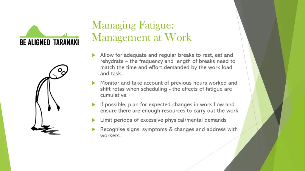 managing fatigue management at work