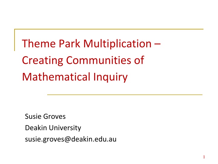 theme park multiplication creating communities