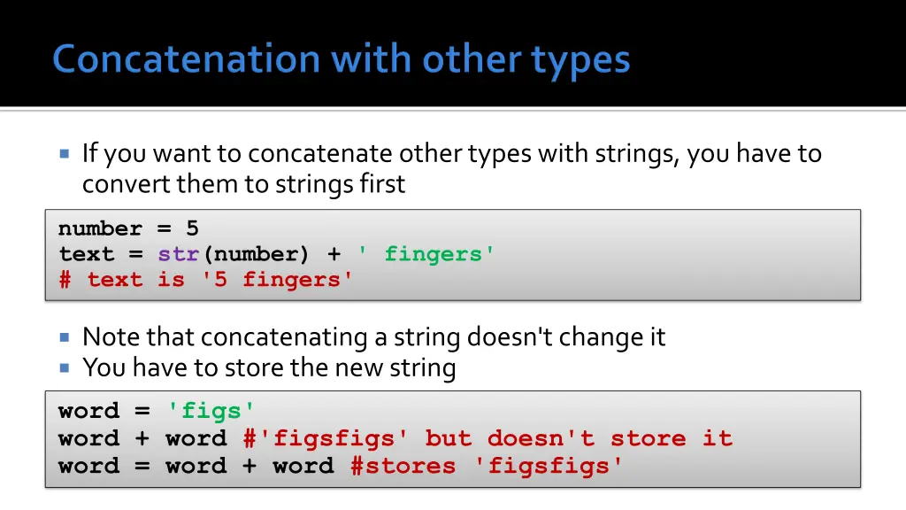 if you want to concatenate other types with