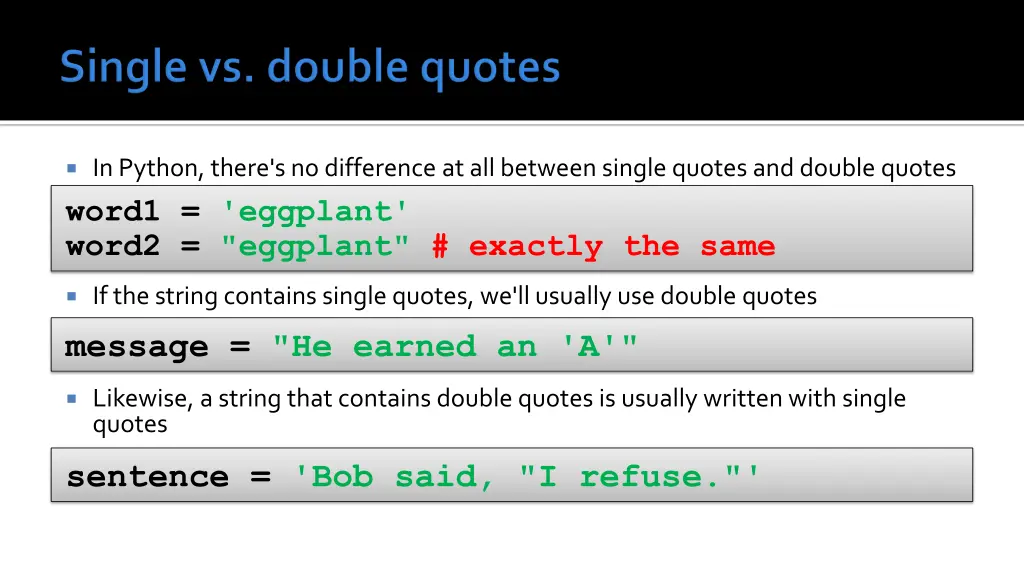 in python there s no difference at all between