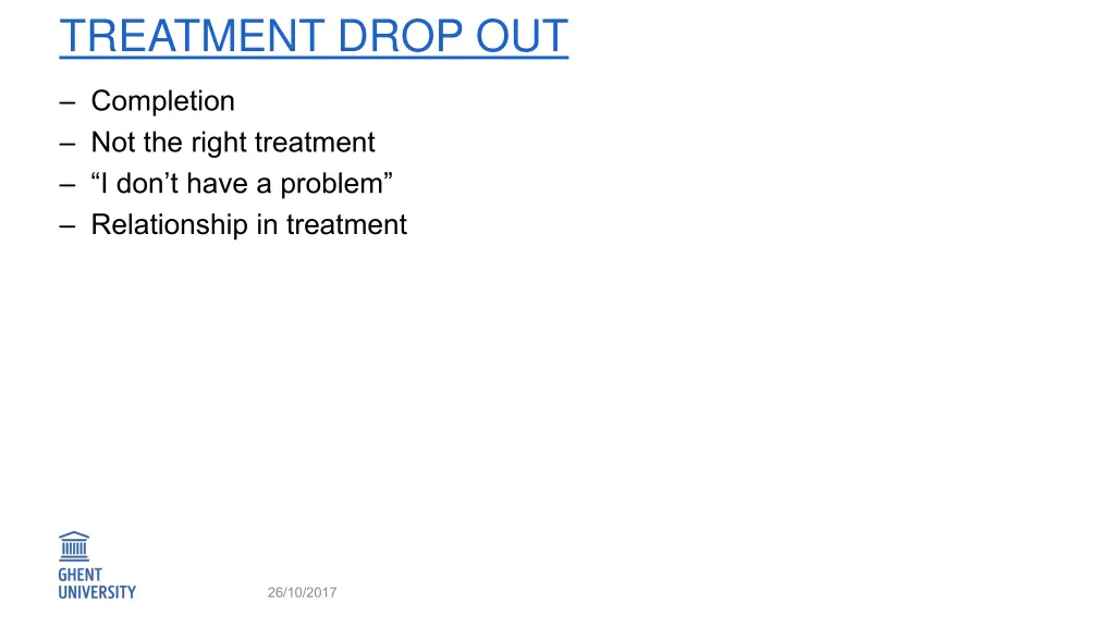 treatment drop out