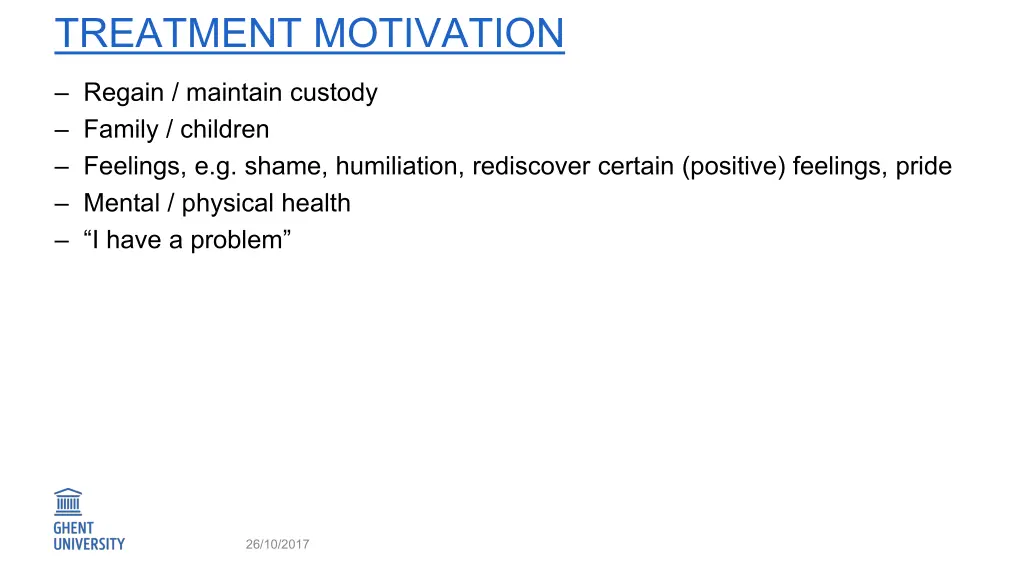 treatment motivation