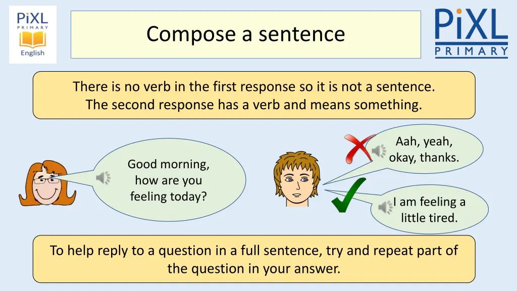 compose a sentence 1