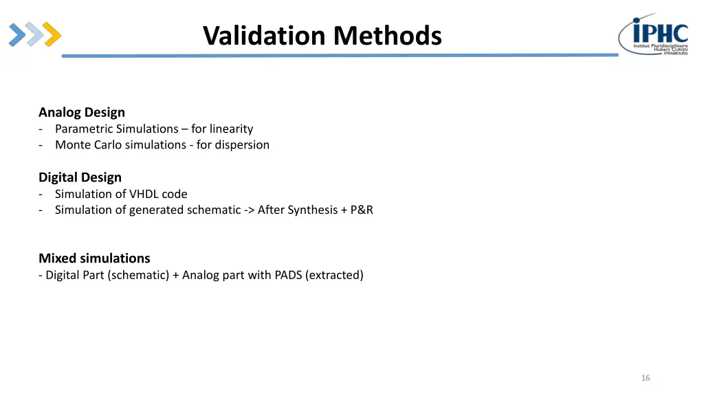 validation methods