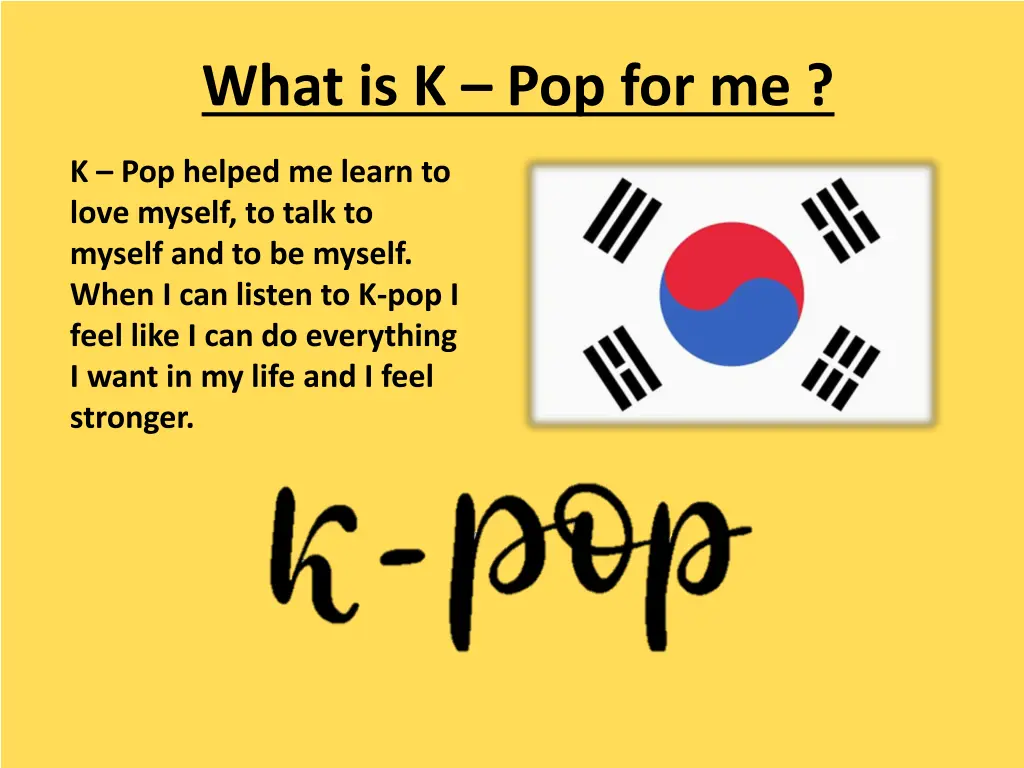 what is k pop for me