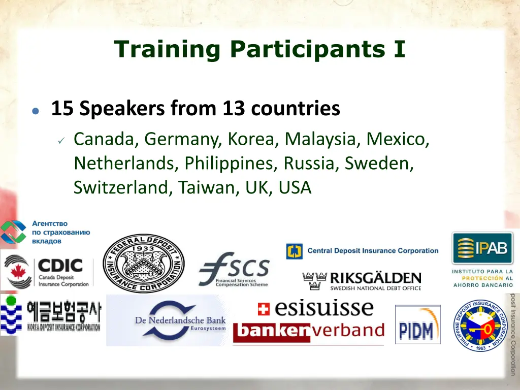 training participants i