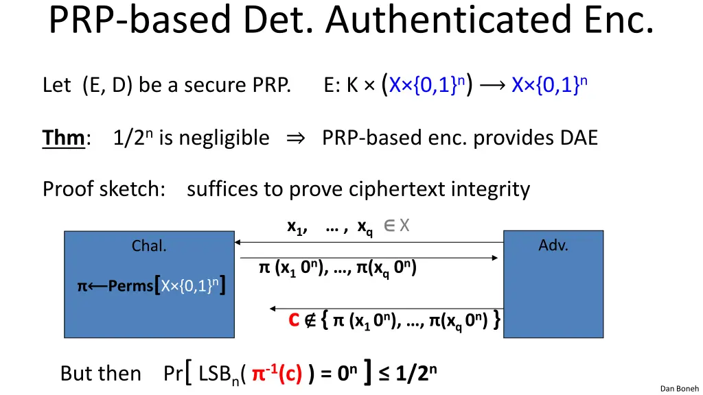 prp based det authenticated enc 1