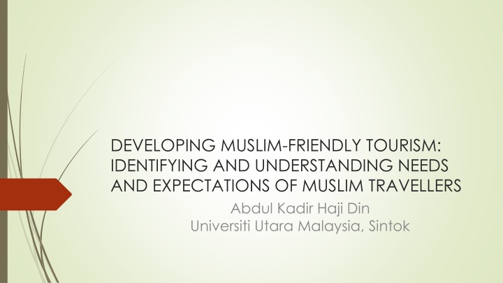 developing muslim friendly tourism identifying