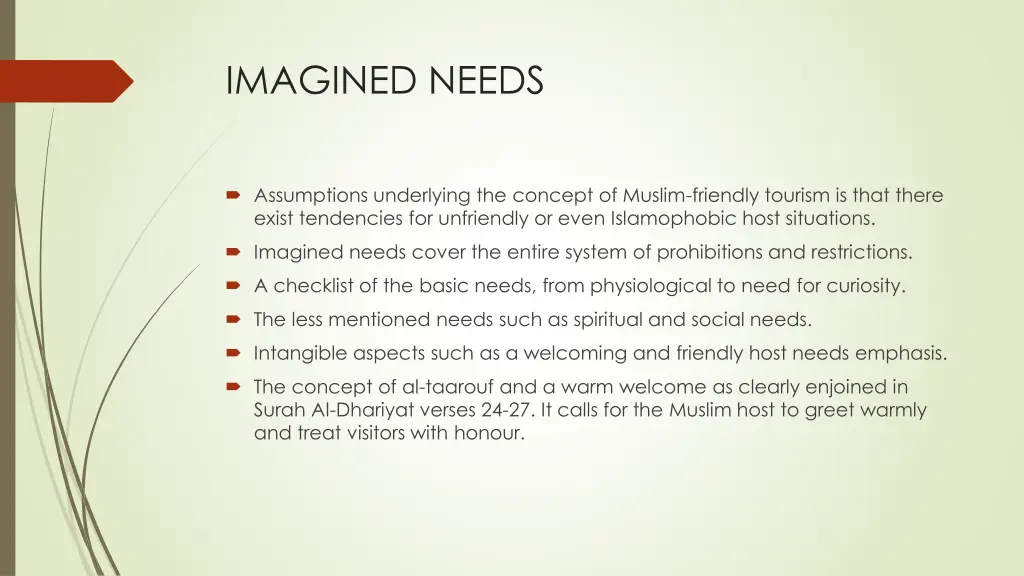 imagined needs