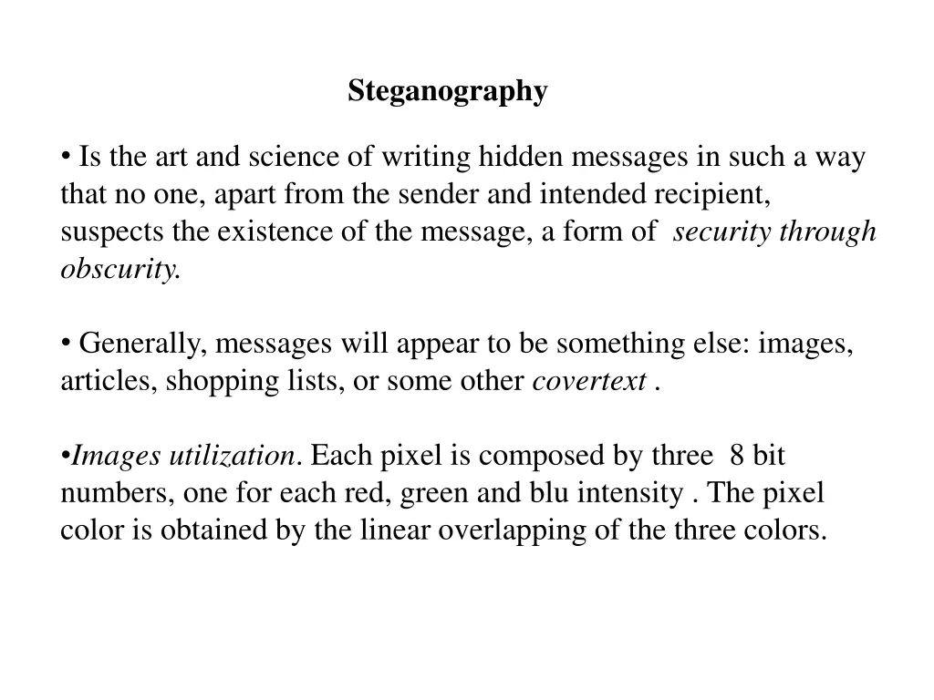 steganography