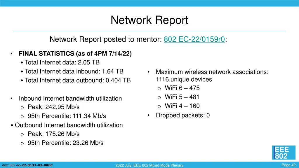 network report