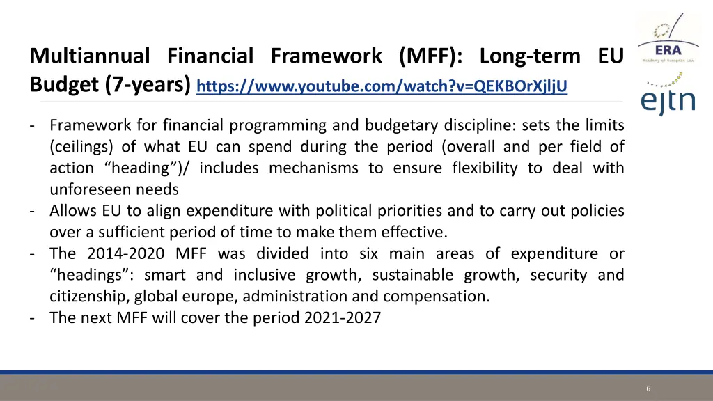 multiannual financial framework mff long term