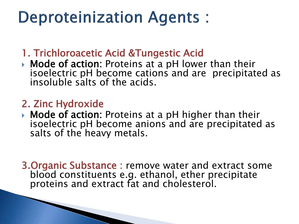 1 mode of action isoelectric ph become cations