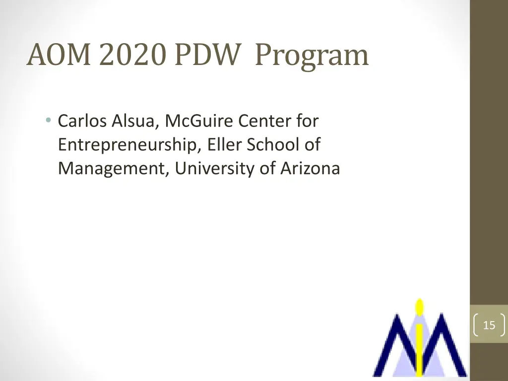 aom 2020 pdw program