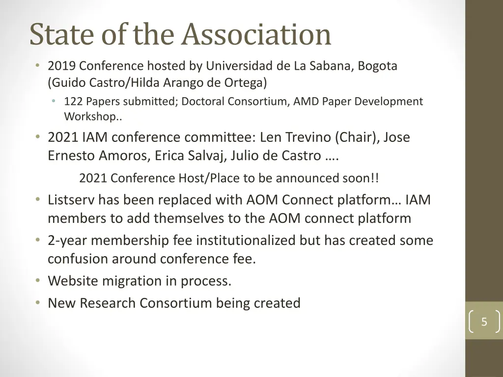 state of the association 2019 conference hosted