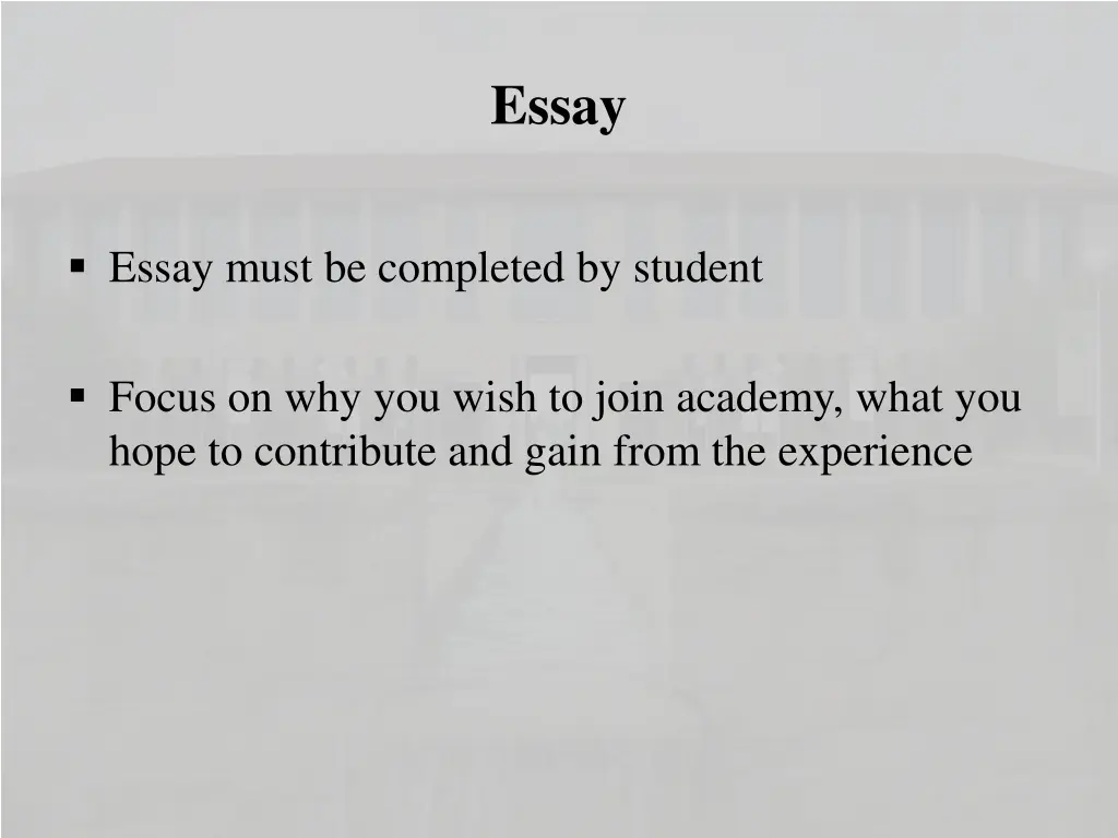 essay