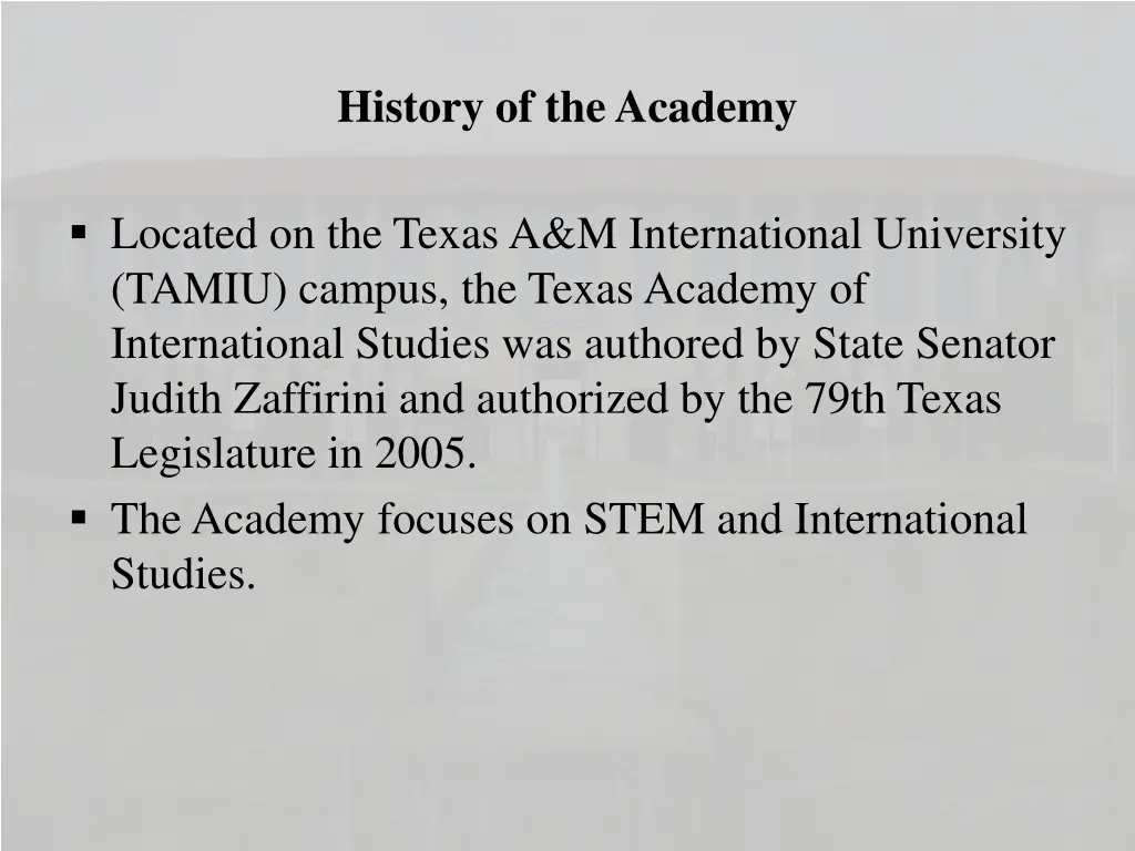 history of the academy