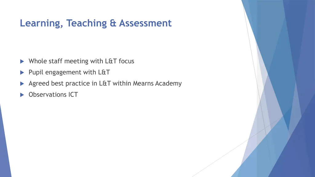 learning teaching assessment