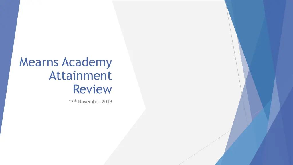 mearns academy attainment