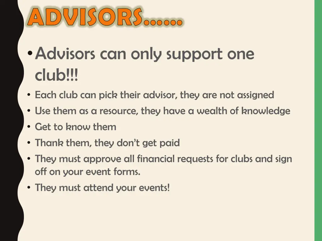 advisors