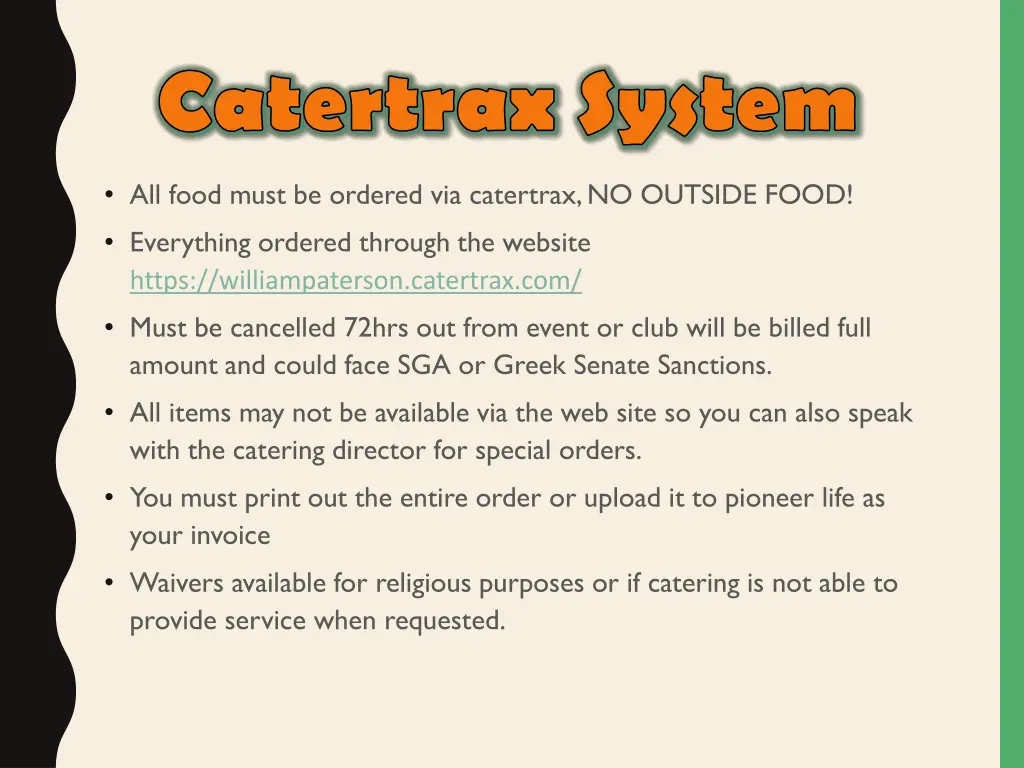 catertrax system