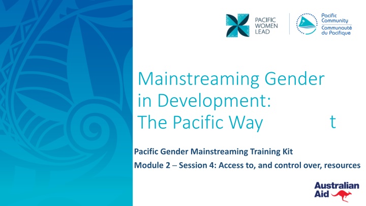 mainstreaming gender in development the pacific