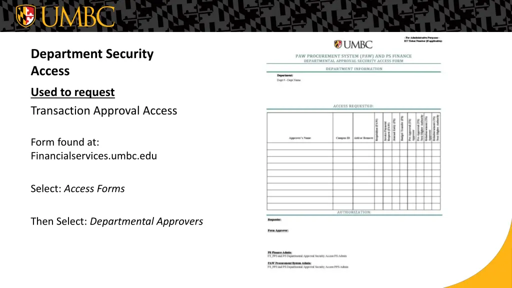 department security access