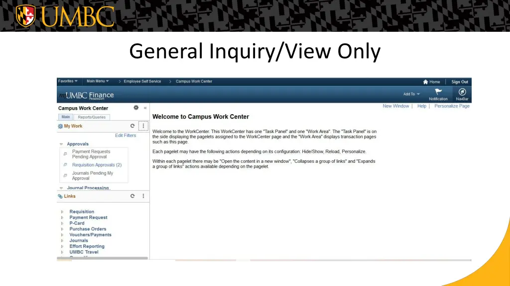 general inquiry view only