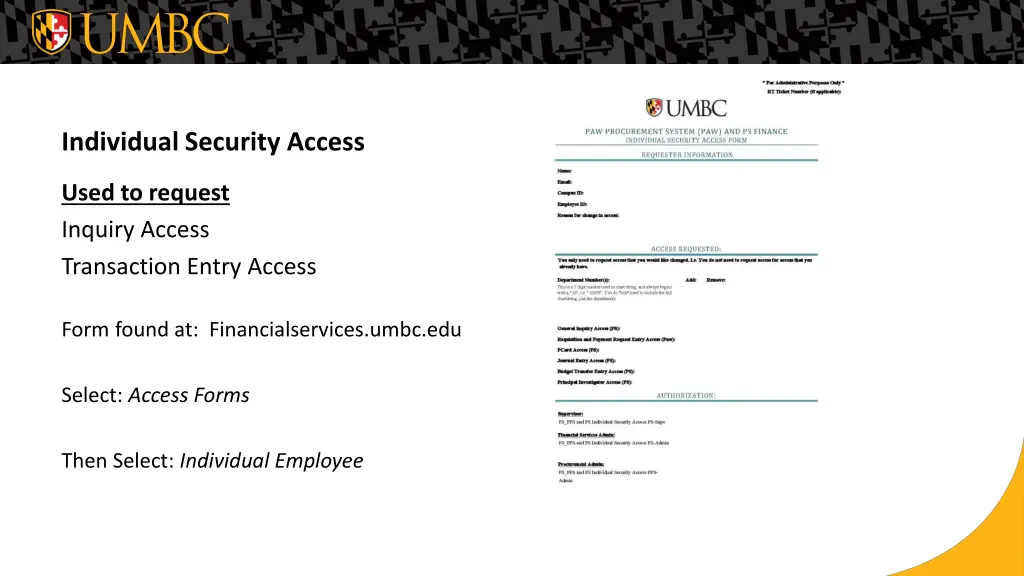 individual security access