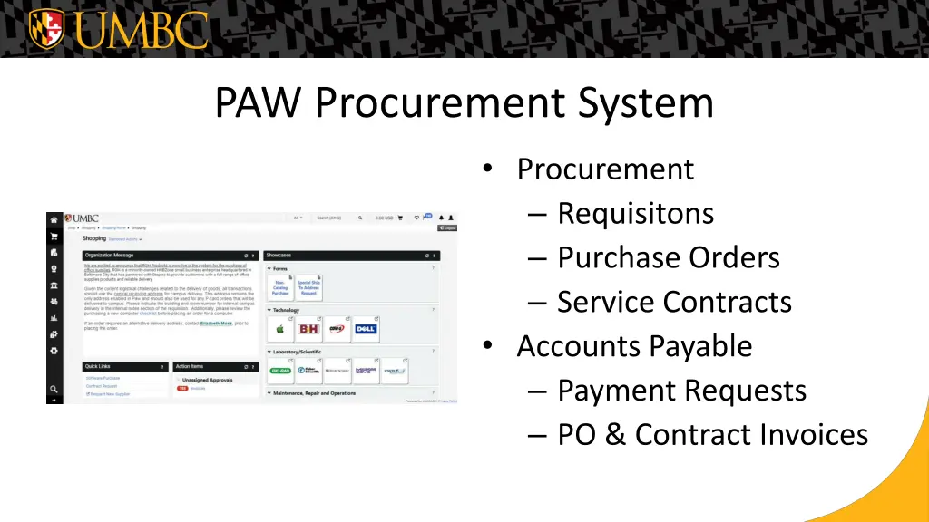 paw procurement system