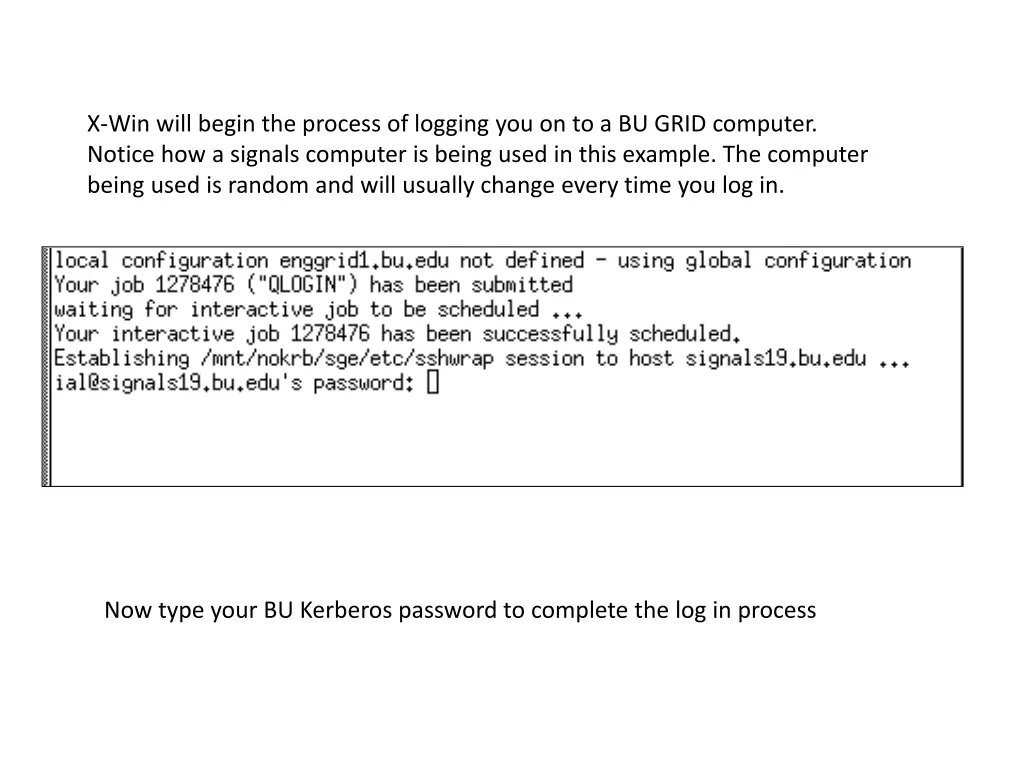 x win will begin the process of logging