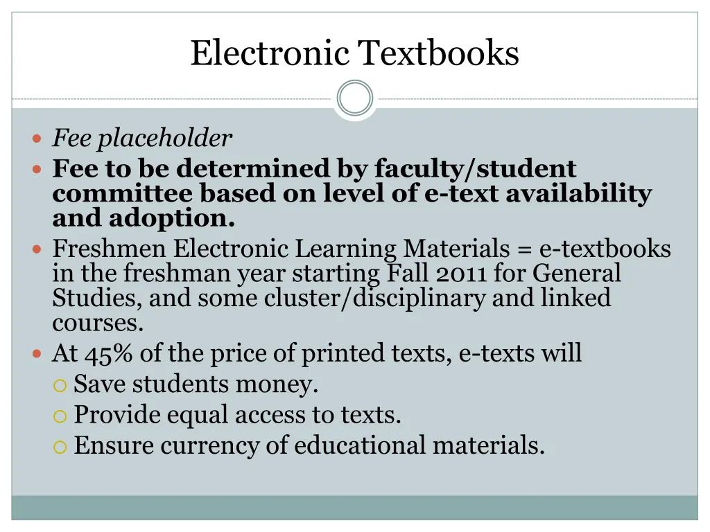 electronic textbooks