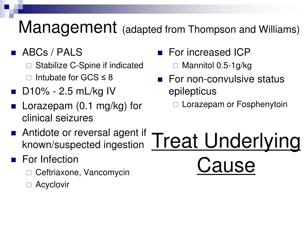 management adapted from thompson and williams