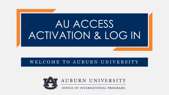 au access activation log in