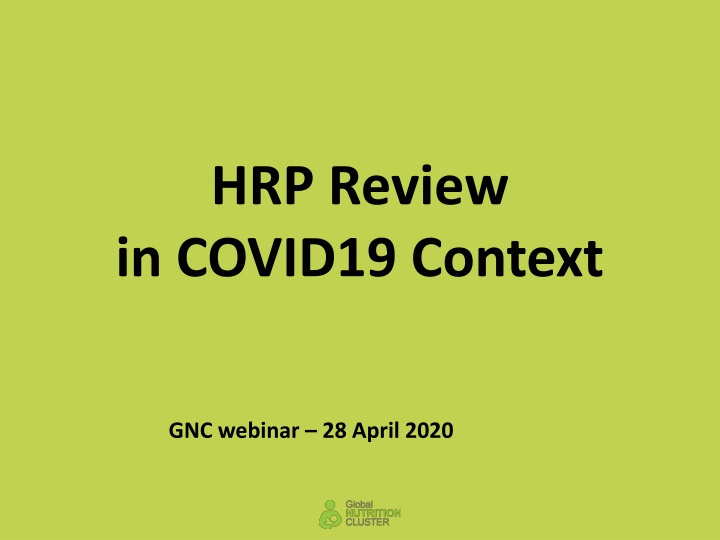 hrp review in covid19 context