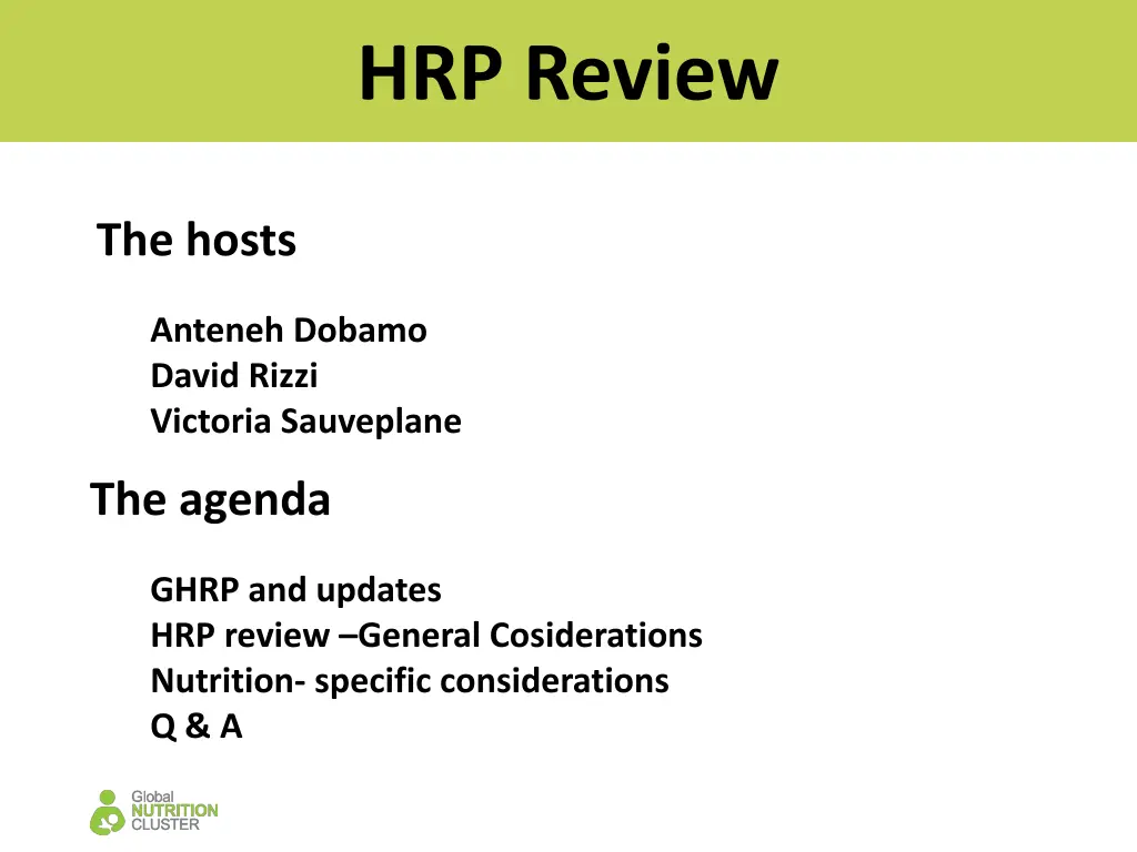 hrp review