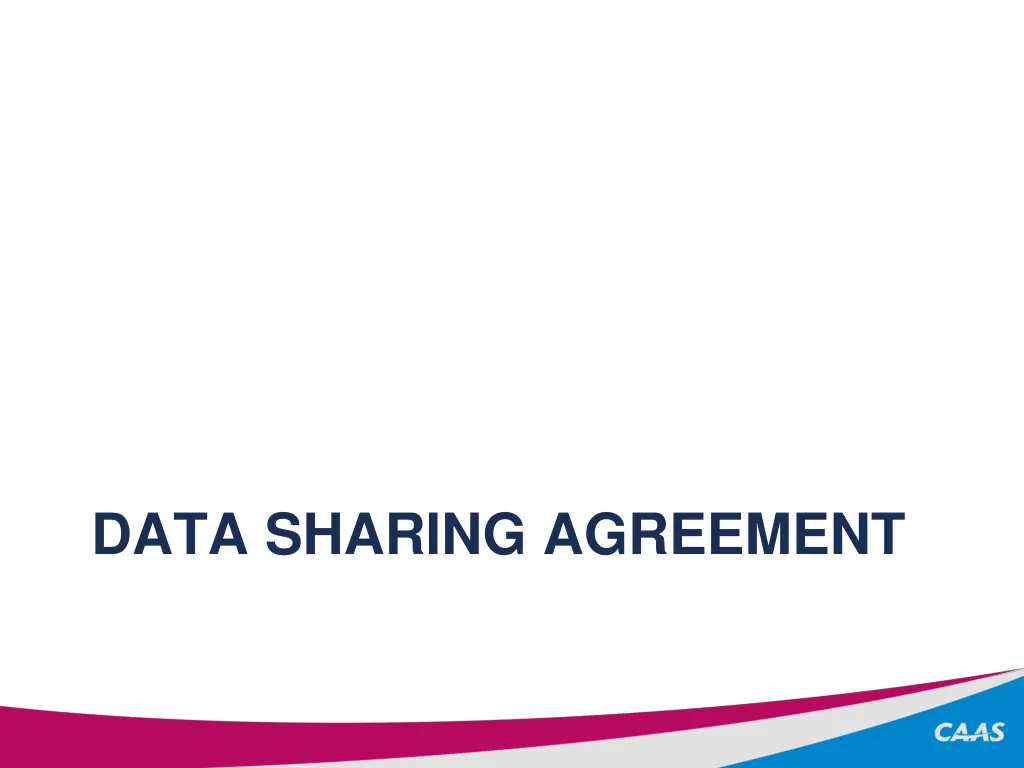 data sharing agreement