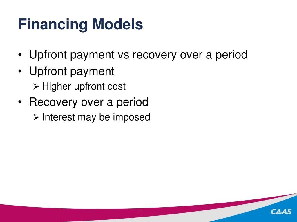 financing models