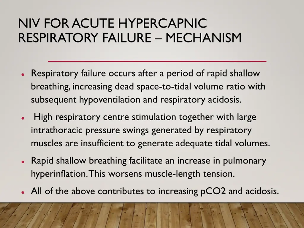 niv for acute hypercapnic respiratory failure