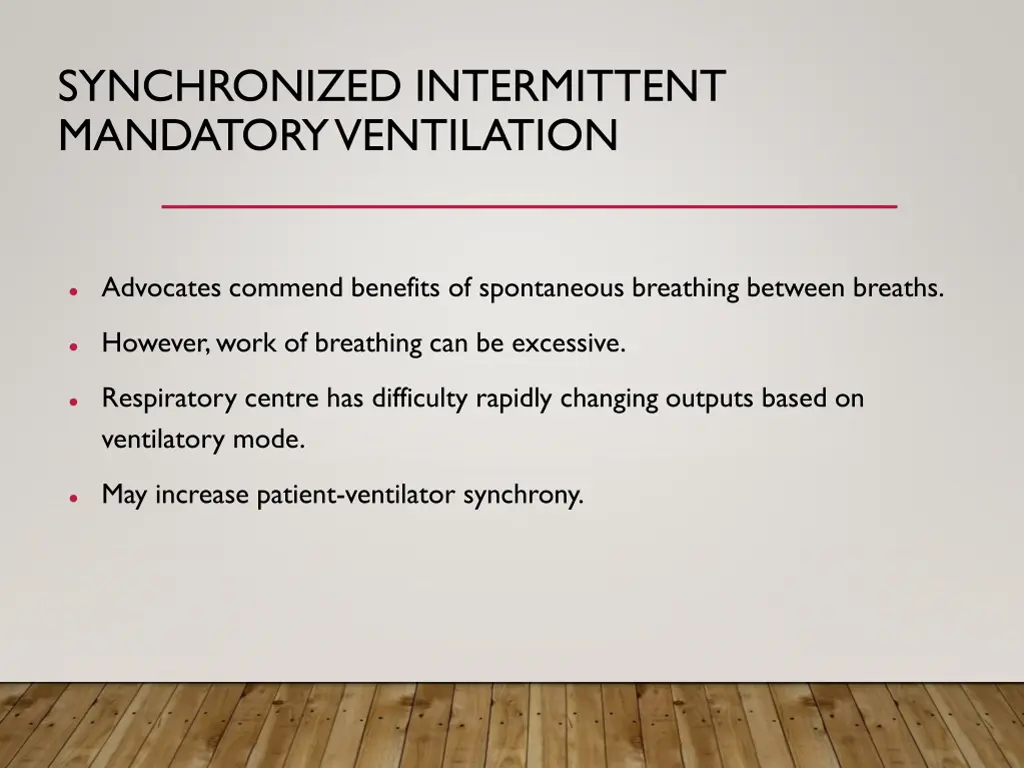 synchronized intermittent mandatory ventilation