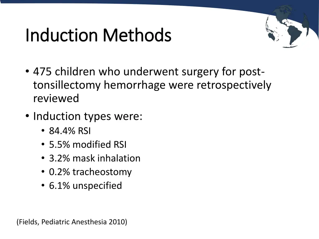 induction methods induction methods