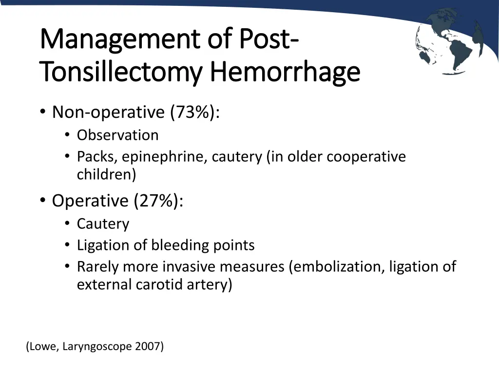 management of post management of post