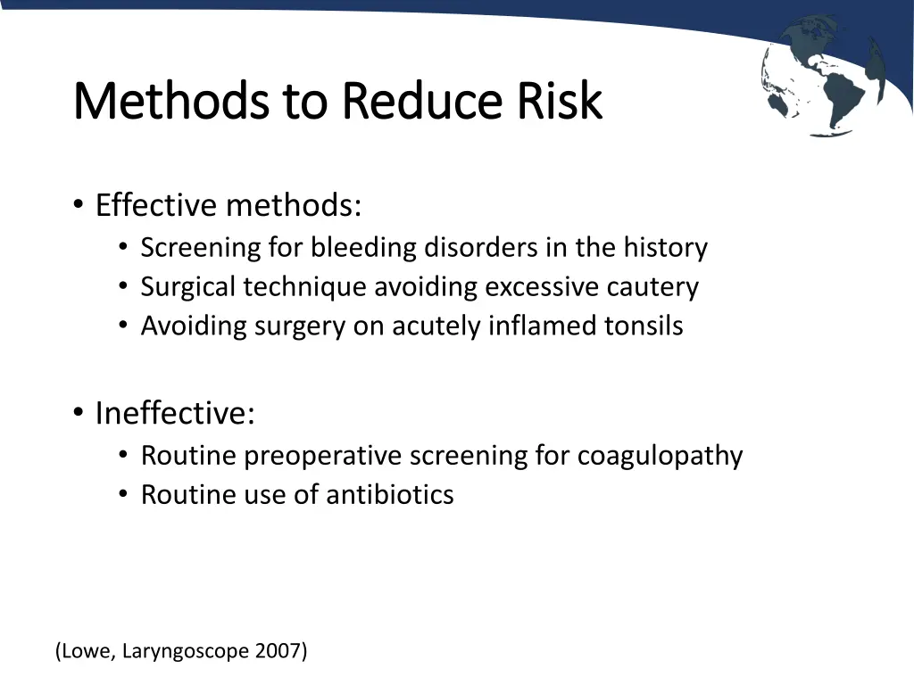 methods to reduce risk methods to reduce risk